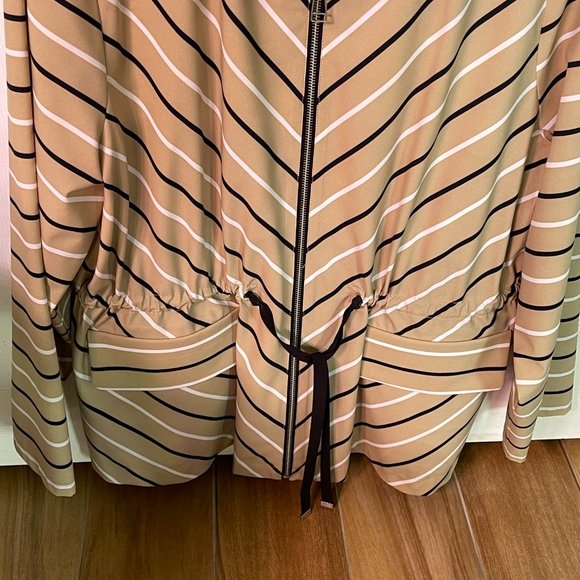 Chico's Zenergy  Striped Zip up Jacket Size  or 16 - Picture 5 of 8